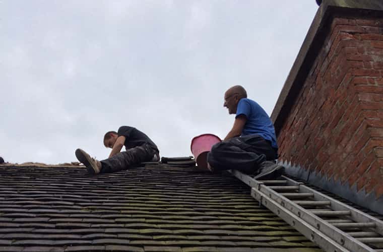 Roofers working in Telford